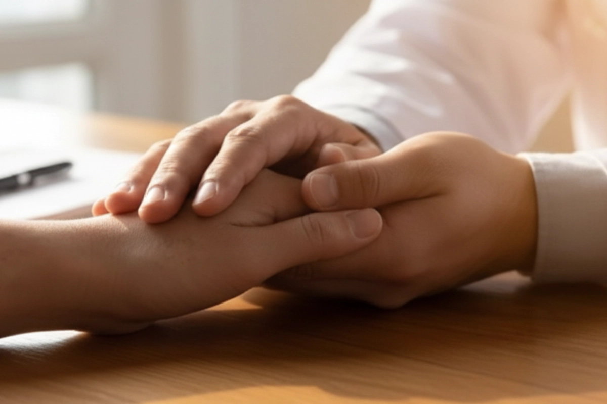 Einladende Lobby der Klinik am Schellenturm mit ruhiger, angenehmer Atmosphäre
